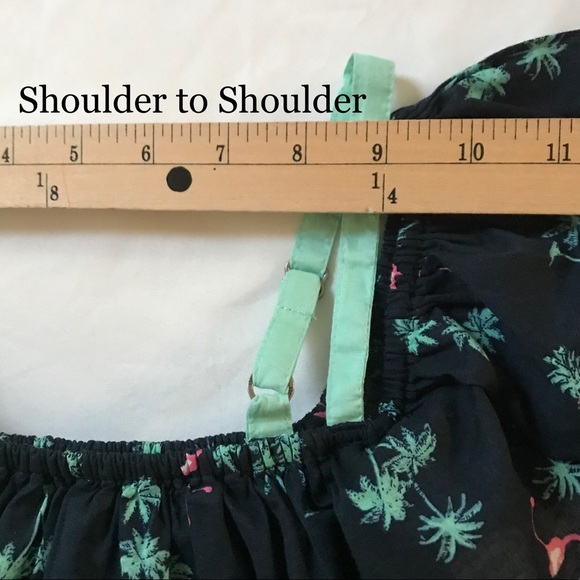 Abercrombie Kids off the Shoulder Flamingo Dress - Picture 6 of 6